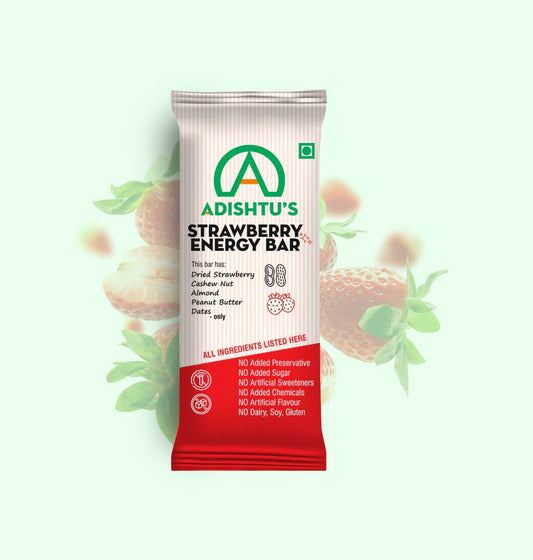 Strawberry energy bar